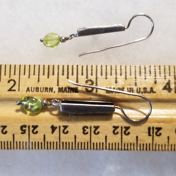 Silpada Sterling Silver & Peridot Earrings - Picture 6 of 8